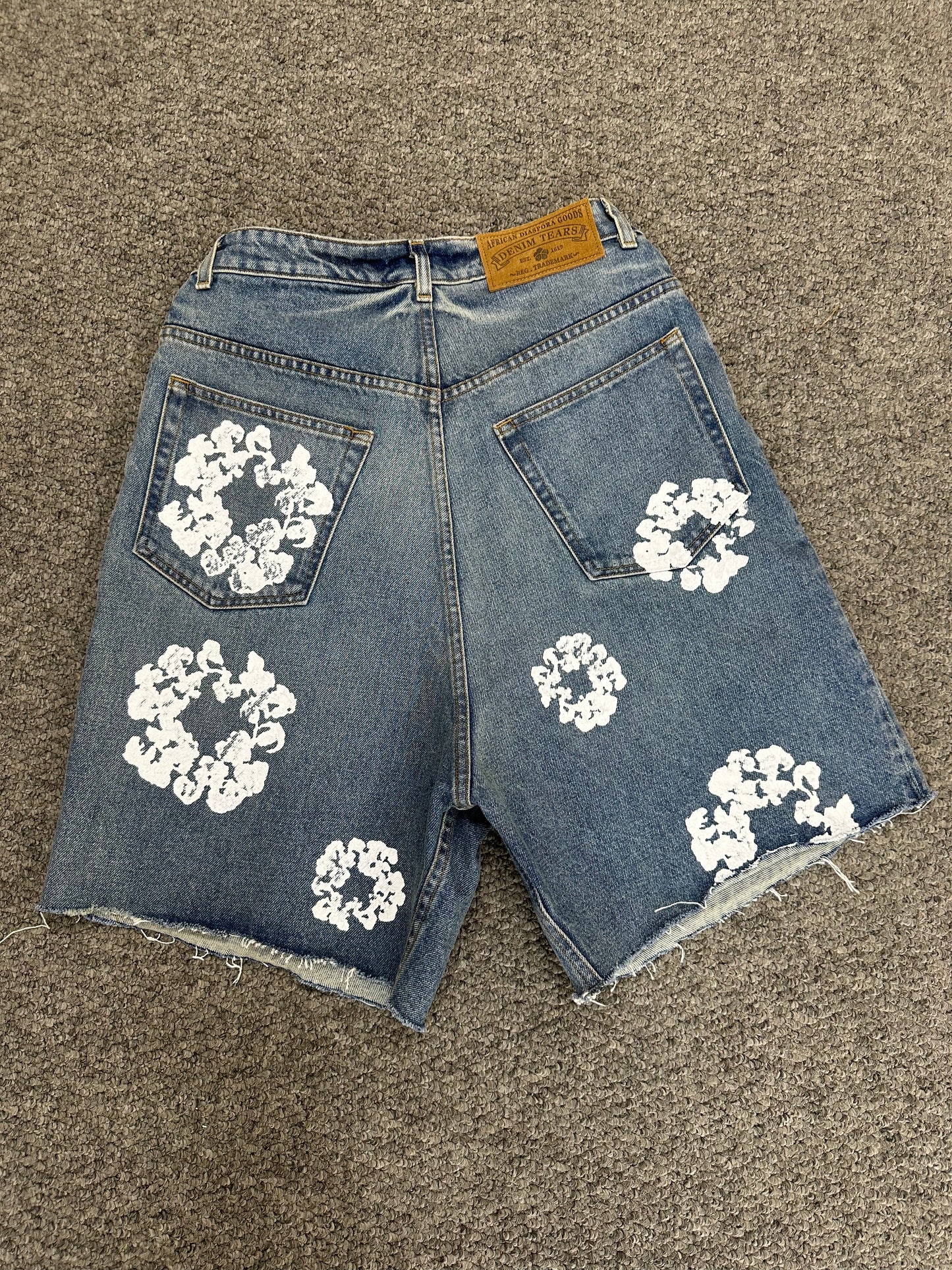 Denim Tears Laser Wreath Denim Short Blue