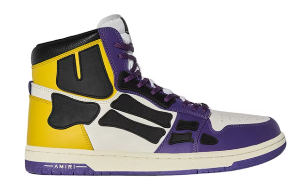 AMIRI Skel Top Hi Purple Gold Black White