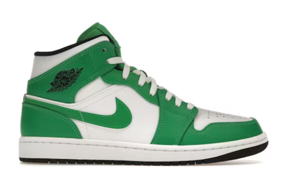 Jordan 1 Mid Lucky Green