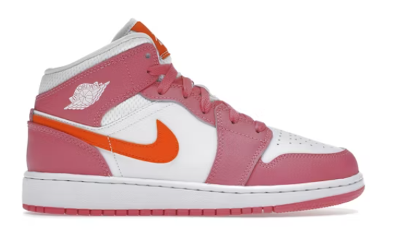 Jordan 1 Mid Pinksicle Safety Orange (GS)