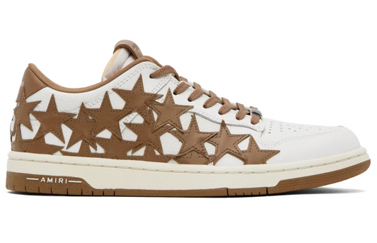 AMIRI Stars Low Top White Brown