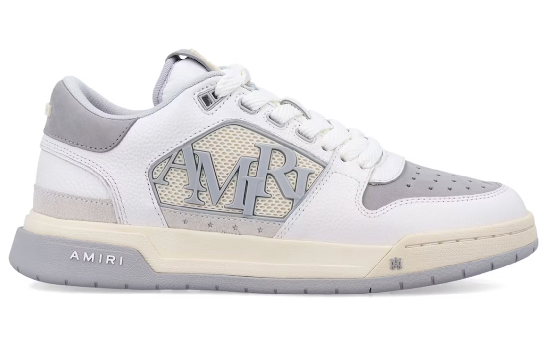 AMIRI Classic Low White Grey To