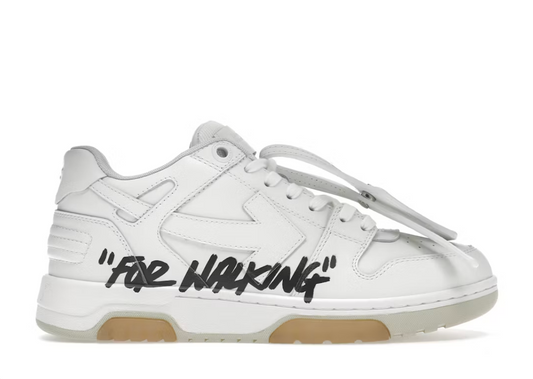 OFF-WHITE Out Of Office OOO Low Tops For Walking White Black