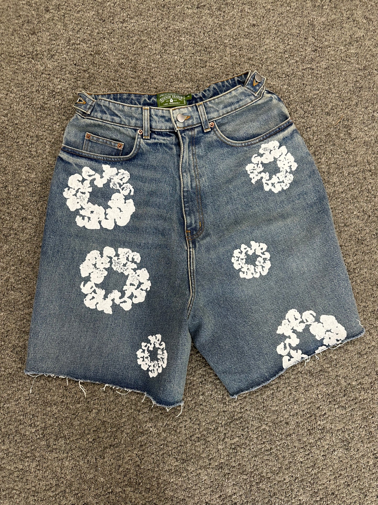Denim Tears Laser Wreath Denim Short Blue